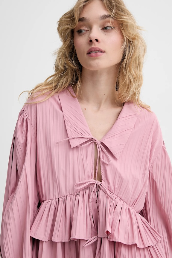 Πουκάμισο Stine Goya SG.SS25.T054.2342 ροζ