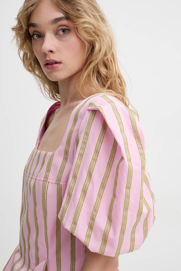 Stine Goya blúz pamutból rózsaszín SG.SS25.T055.2344