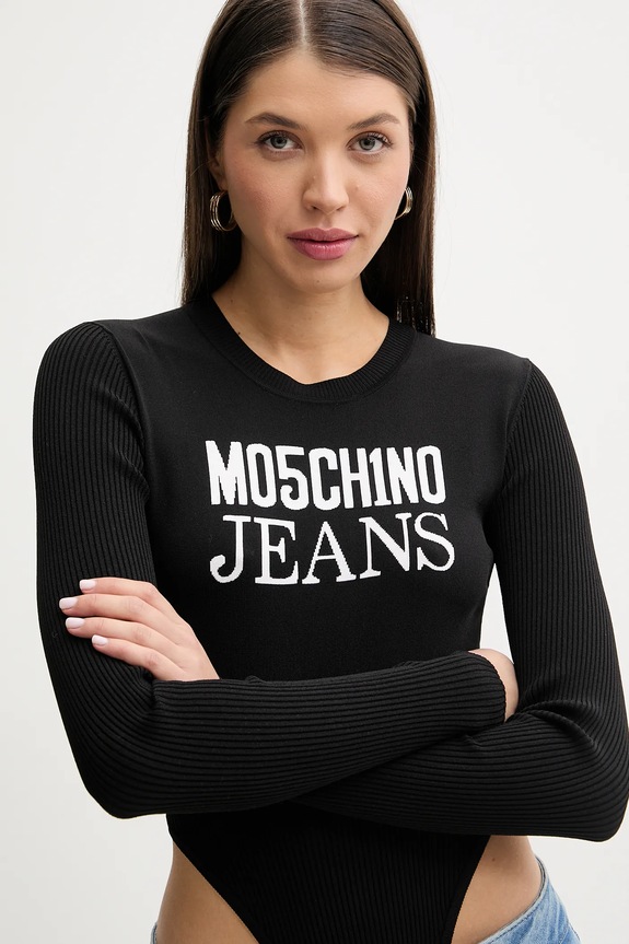 Moschino Jeans body czarny 1181.3203