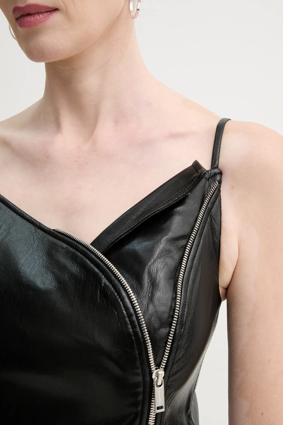 Φόρεμα Nanushka ALIDA NW25RSTP06299 μαύρο