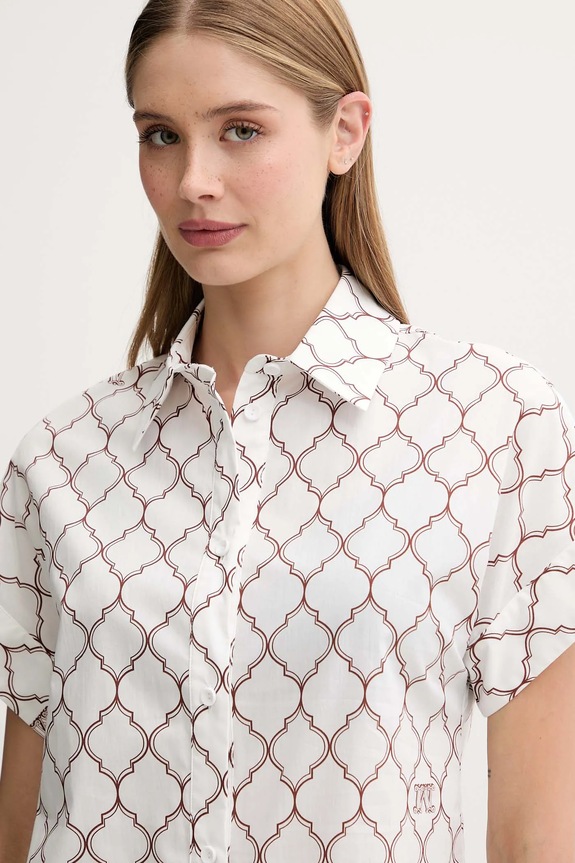 Max Mara Beachwear camicia in cotone bianco 2516111029600