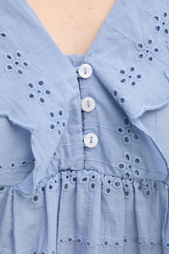 Pepe Jeans bluză din bumbac DAME PL305023 albastru
