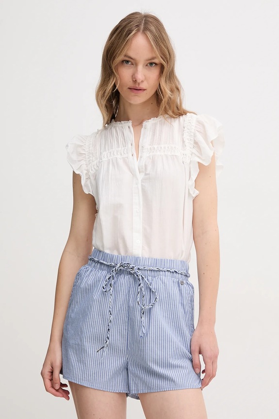 Košeľa Pepe Jeans DIALLO jednofarebný biela PL305028