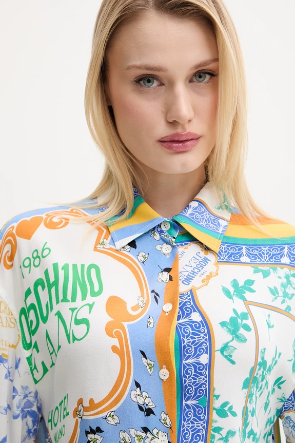 Košeľa Moschino Jeans biela 0217.3735