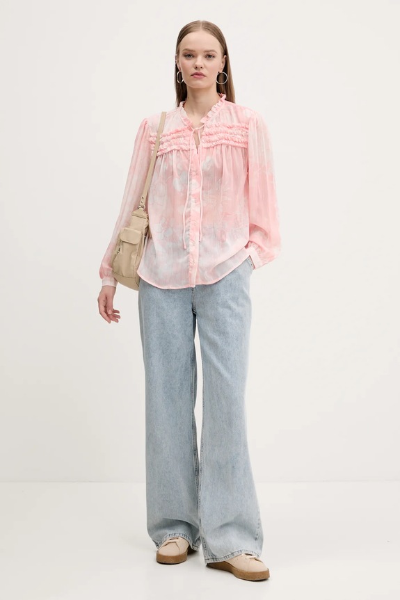 Desigual koszula ENIO 25SWBW05 różowy SS25