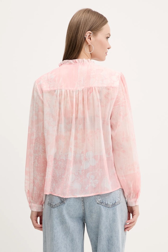 Odzież Desigual koszula ENIO 25SWBW05 różowy