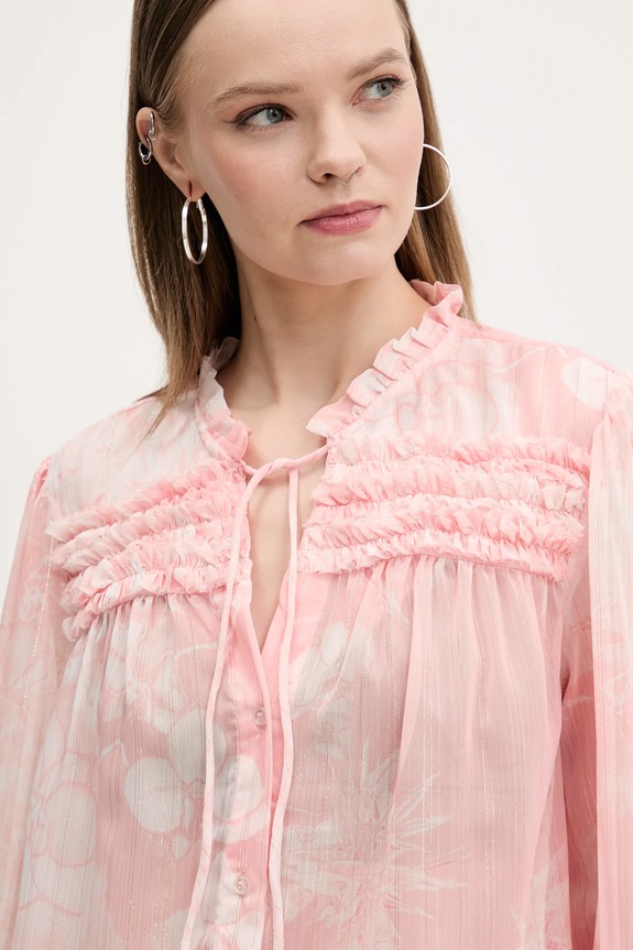 Desigual koszula ENIO różowy 25SWBW05