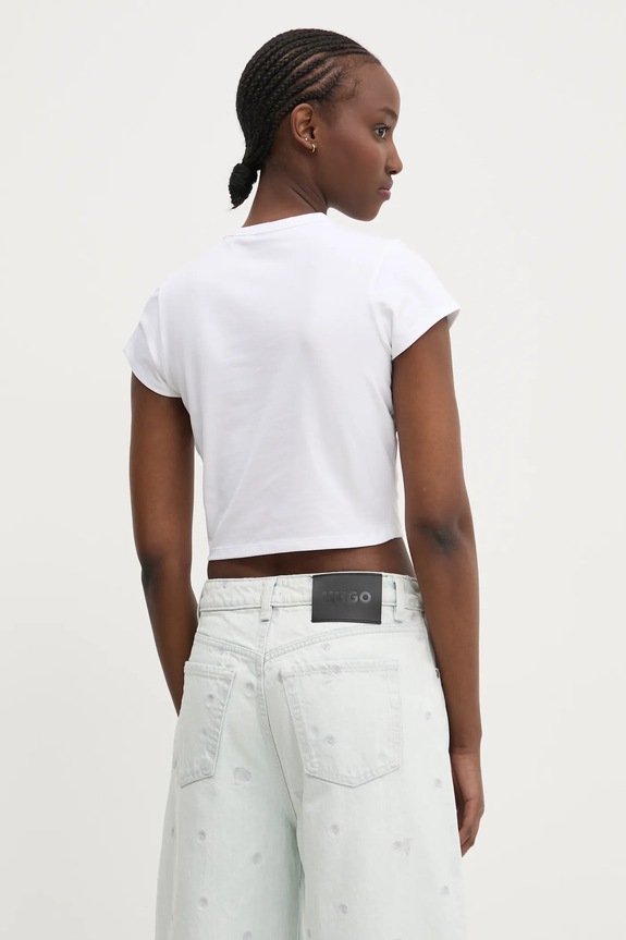 Ρούχα Μπλουζάκι Hugo Blue 50537247 λευκό