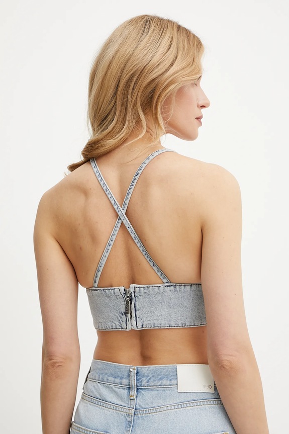 Ρούχα Βαμβακερό τοπ Liu Jo UA5102.D0239 μπλε