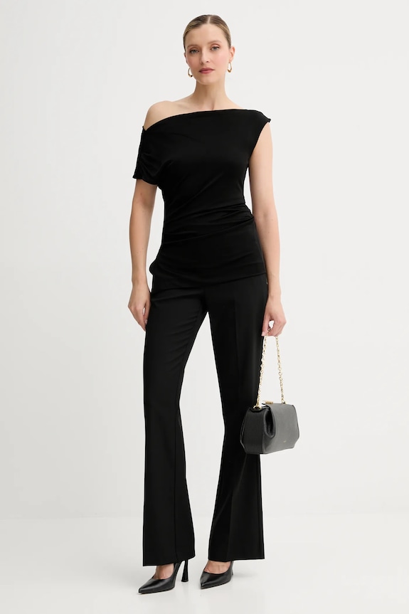 BOSS bluzka 50540862 czarny SS25