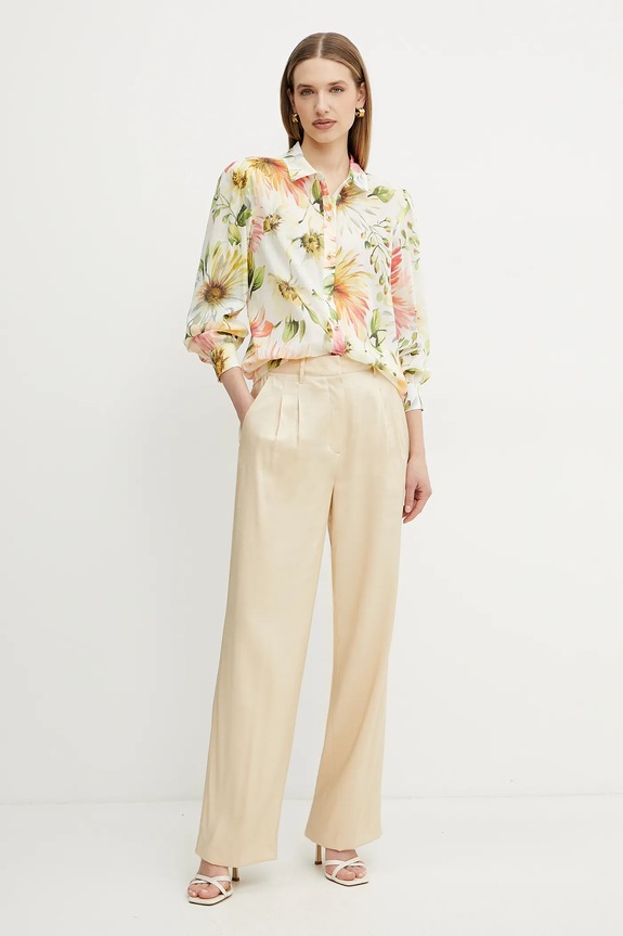 Guess koszula CLARA W5GH85.WH6C0 beżowy SS25