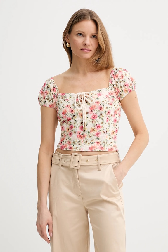 Блузка Guess ELIANE casual бежевий W5GP13.KCVA1