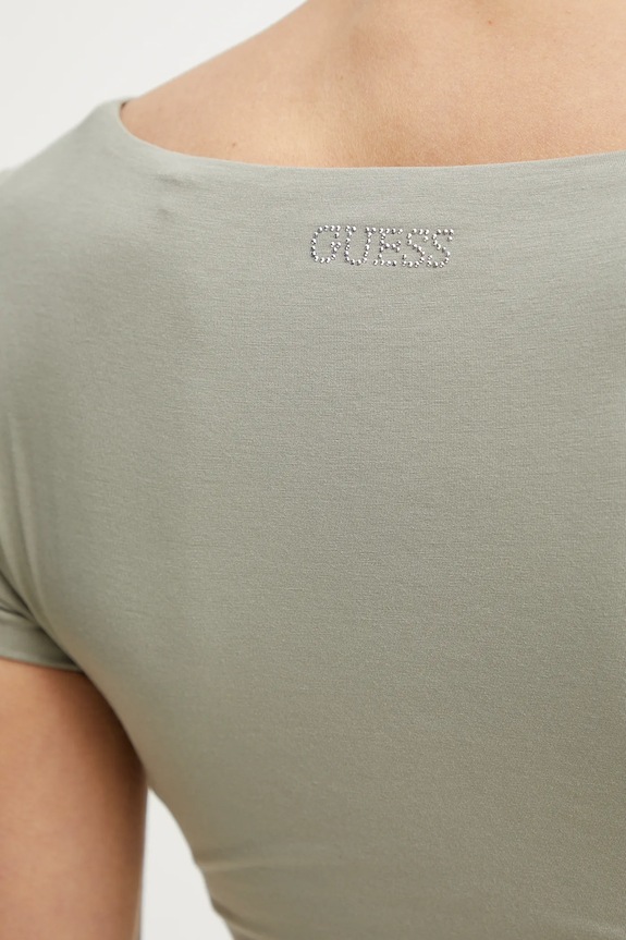 Majica kratkih rukava Guess CHARLOTTE W5GP15.KACM2 zelena