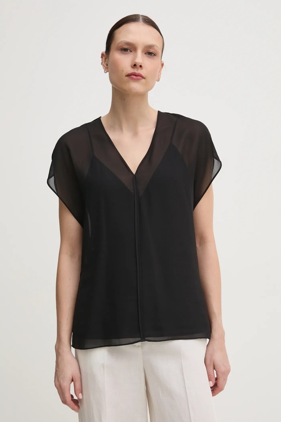 Calvin Klein bluzka regular czarny K20K208187