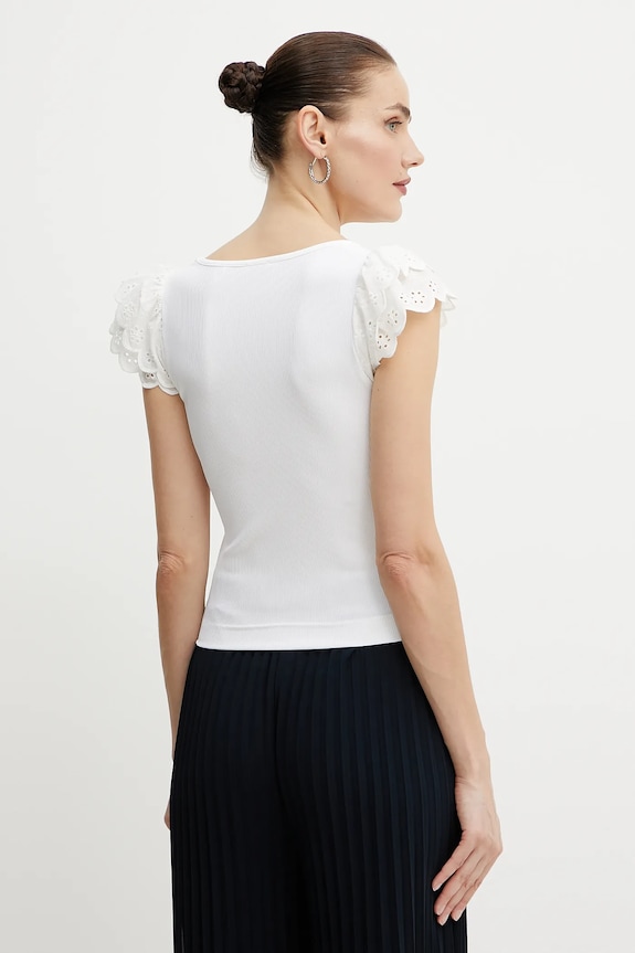Ρούχα Μπλουζάκι Guess DAHLIA W5GP56.KCV52 λευκό