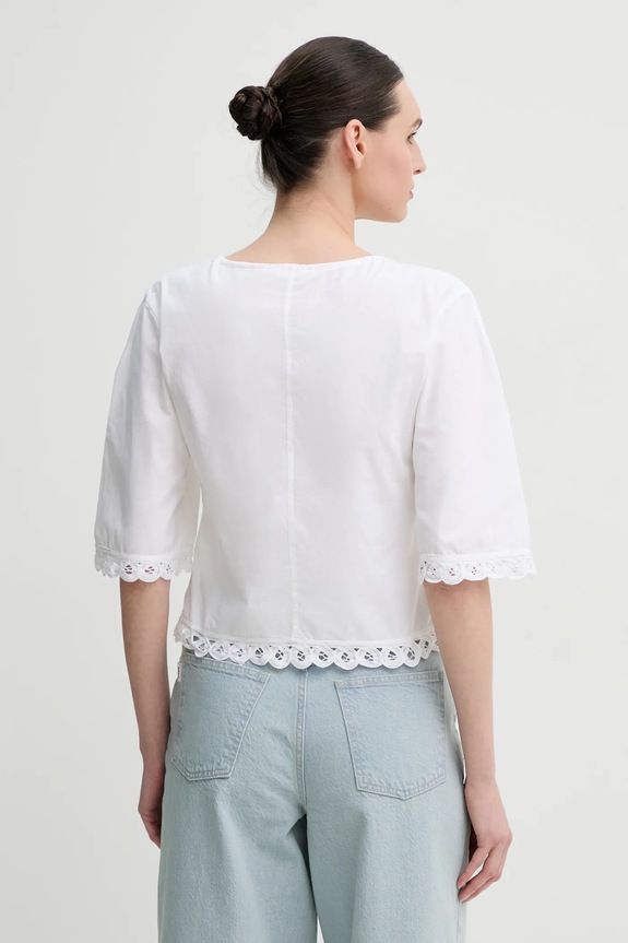 Abbigliamento By Malene Birger camicetta in cotone ULRIKKE 103050 bianco