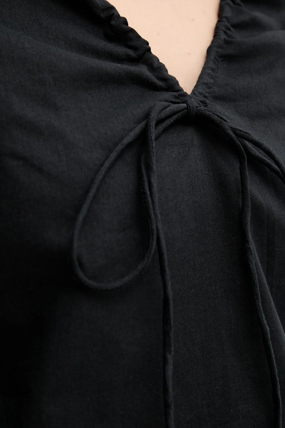 Βαμβακερή μπλούζα By Malene Birger ULRIKKE 103050 μαύρο