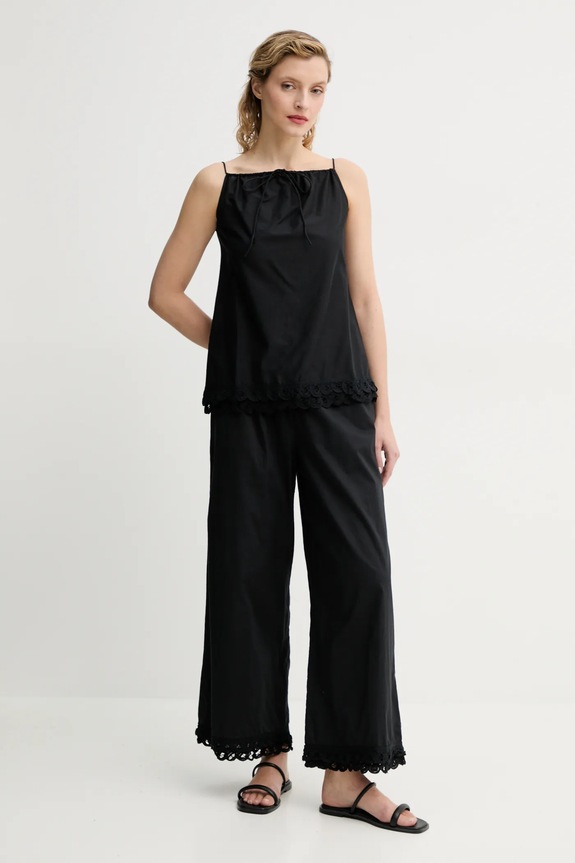 By Malene Birger felpa in cotone ELLE 103096 nero SS25