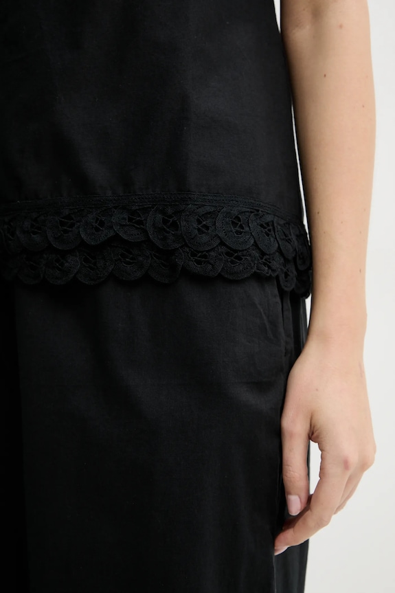 By Malene Birger felpa in cotone ELLE 103096 nero
