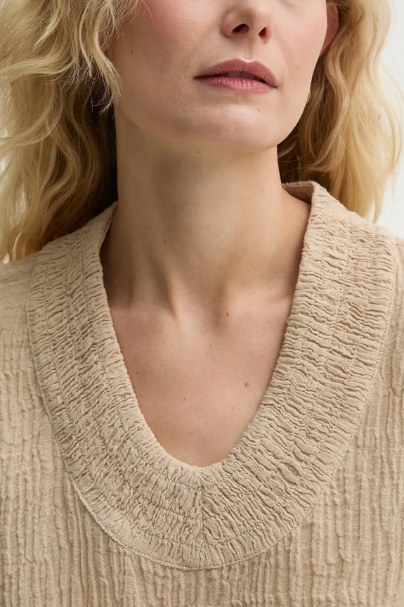 Majica By Malene Birger MOON 103388 bež