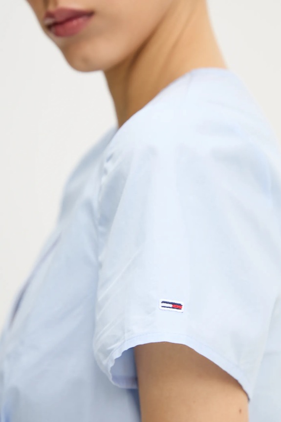 Tommy Jeans camicia in cotone DW0DW21352 blu