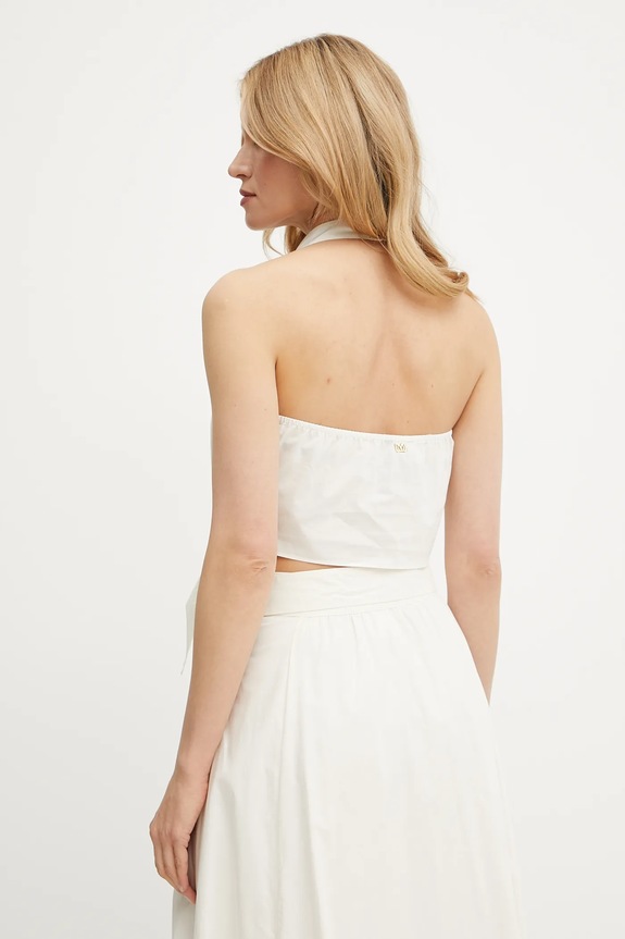 Odzież Marciano by Guess top bawełniany PAT 5GGH30.7315A beżowy