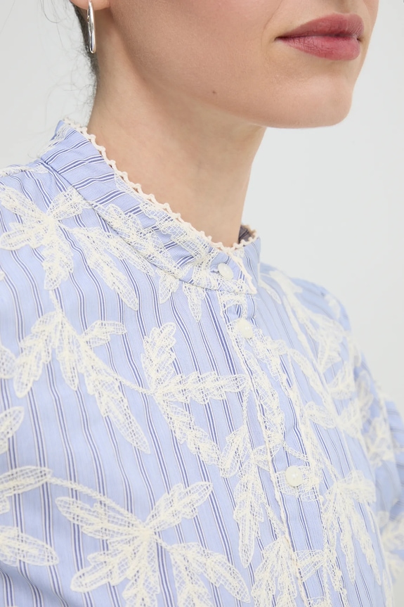 Βαμβακερό πουκάμισο MUNTHE FREDIA 251103025136 μπλε