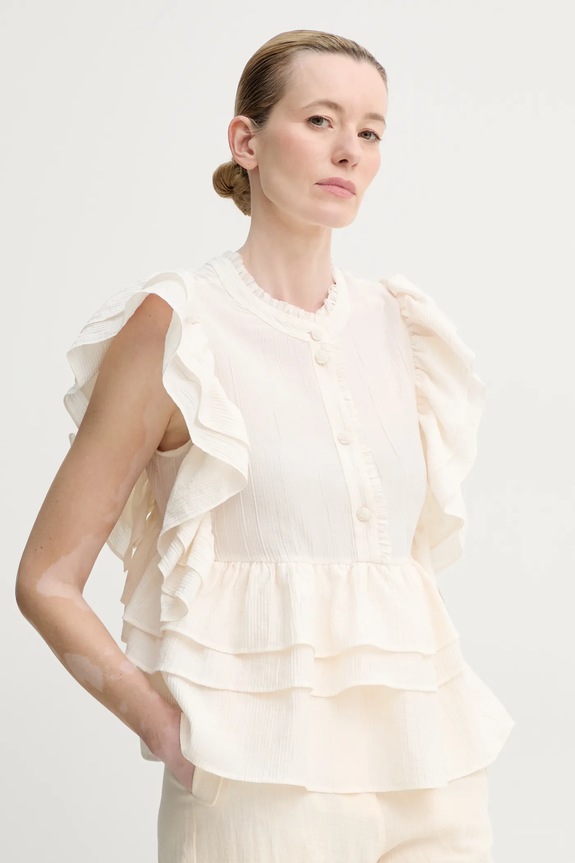Halenka MUNTHE FULTON hladký béžová 251104325132