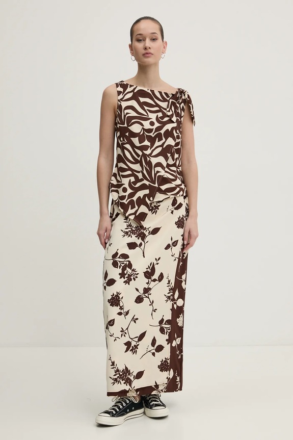 Abercrombie & Fitch bluzka KI140.5049.448 beżowy SS25