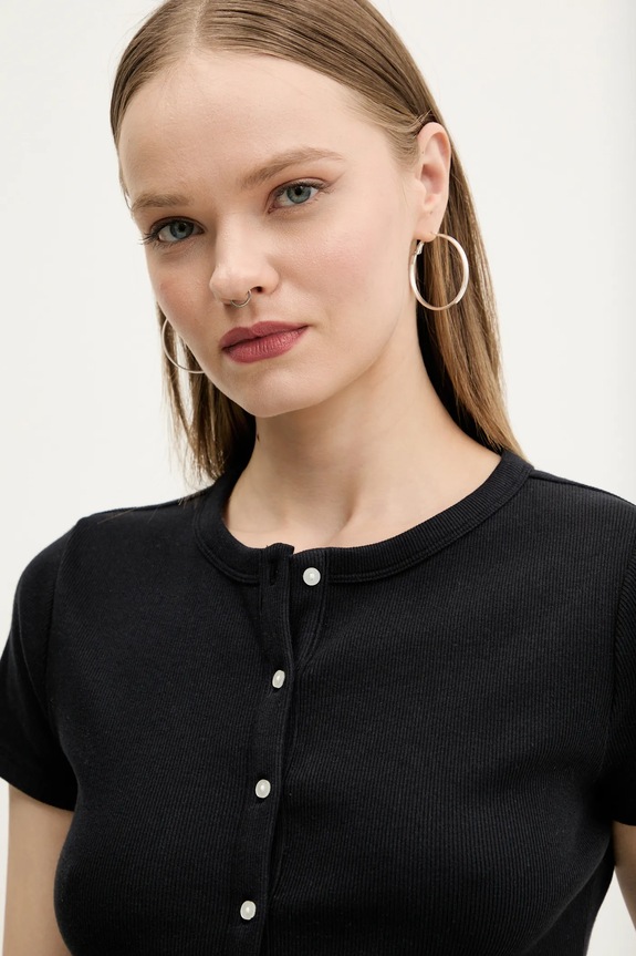 Abercrombie & Fitch tricou negru KI139.5293.900