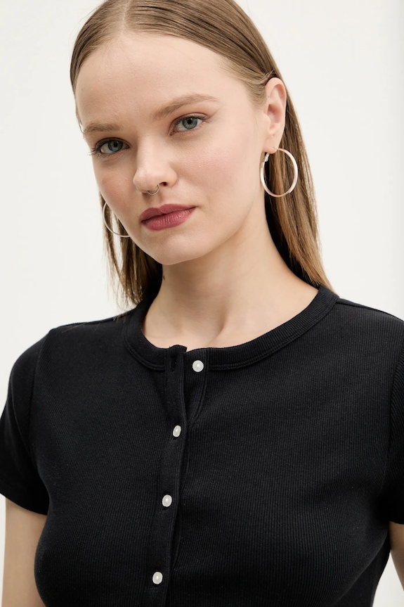 Abercrombie & Fitch tricou negru KI139.5293.900