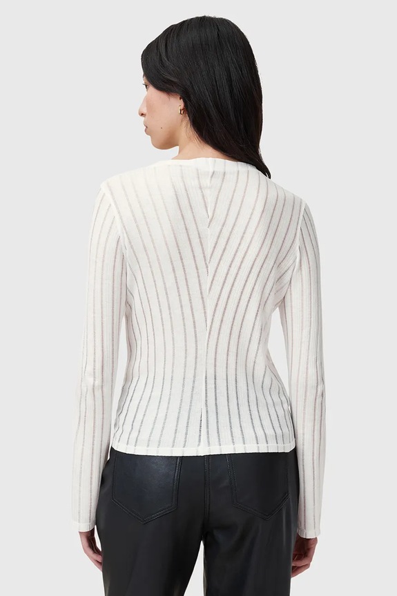 Odzież AllSaints bluzka AKI W032JC biały