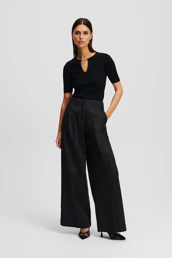 Karl Lagerfeld bluză negru A2W18038