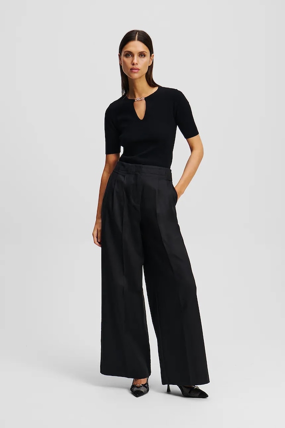 Karl Lagerfeld bluză negru A2W18038