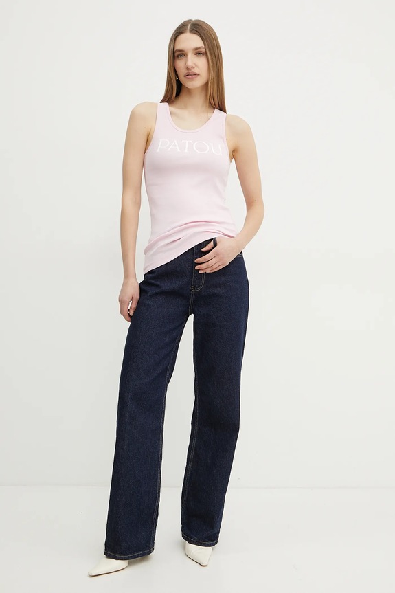 Βαμβακερό τοπ Patou JE0159994 ροζ SS25