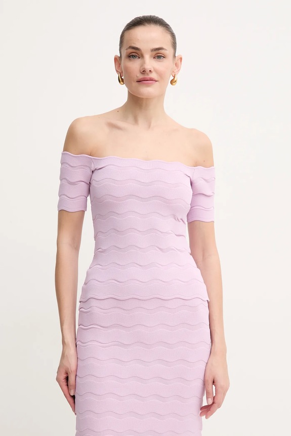Блузка Herve Leger Lainey casual фіолетовий SCJ1513588