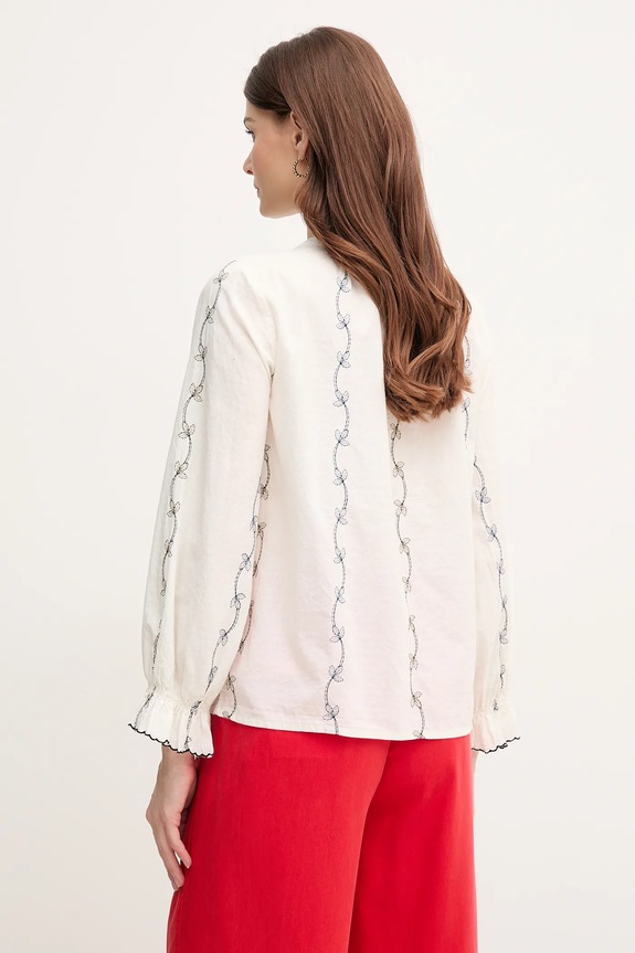 Ρούχα Βαμβακερό πουκάμισο Hoss Intropia 6289129 λευκό