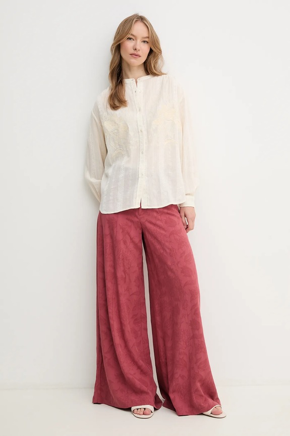 Košeľa Hoss Intropia 6289139 béžová SS25