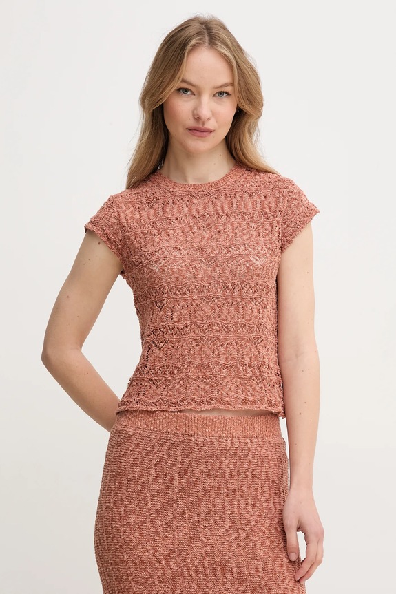 Hoss Intropia maglione a maglia fine arancione 6389958