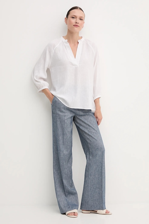 Gant bluzka lniana 4300475 biały SS25