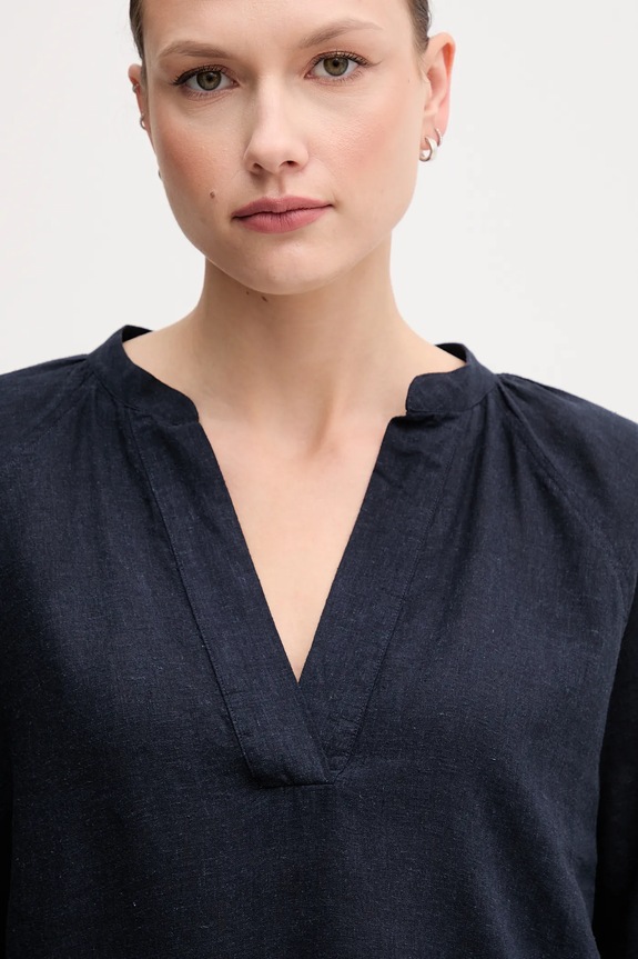 Gant bluză din in bleumarin 4300475