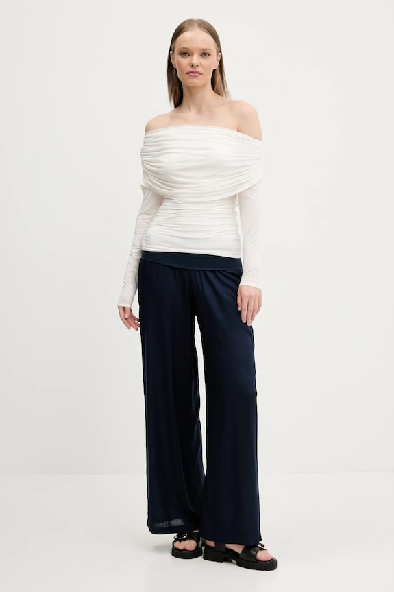 Μπλουζάκι Abercrombie & Fitch KI139.5204.178 μπεζ SS25