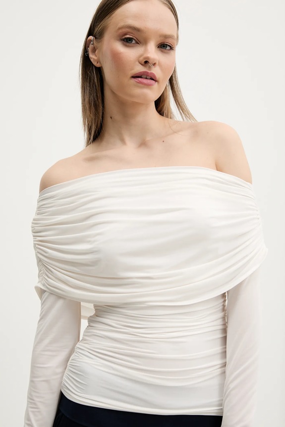 Μπλουζάκι Abercrombie & Fitch μπεζ KI139.5204.178