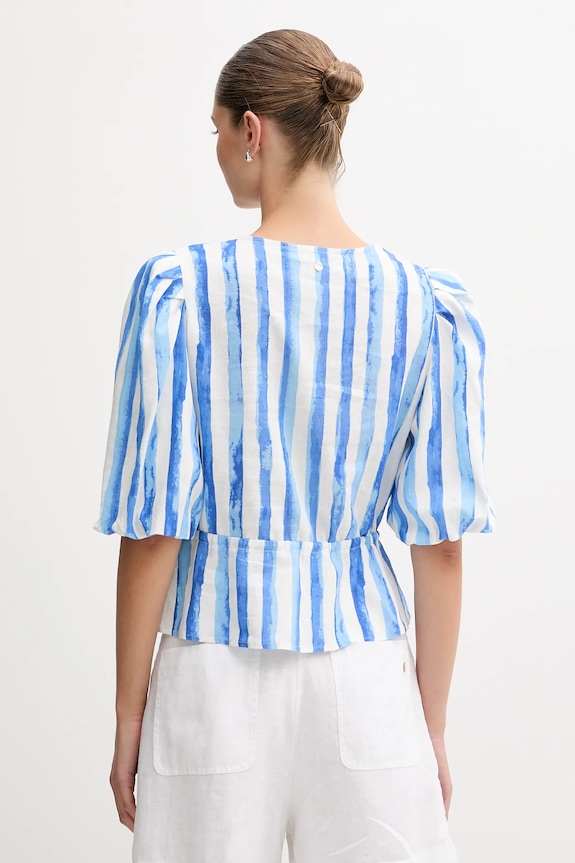 Oblečenie Ľanová blúzka Pedro del Hierro 7659079 modrá