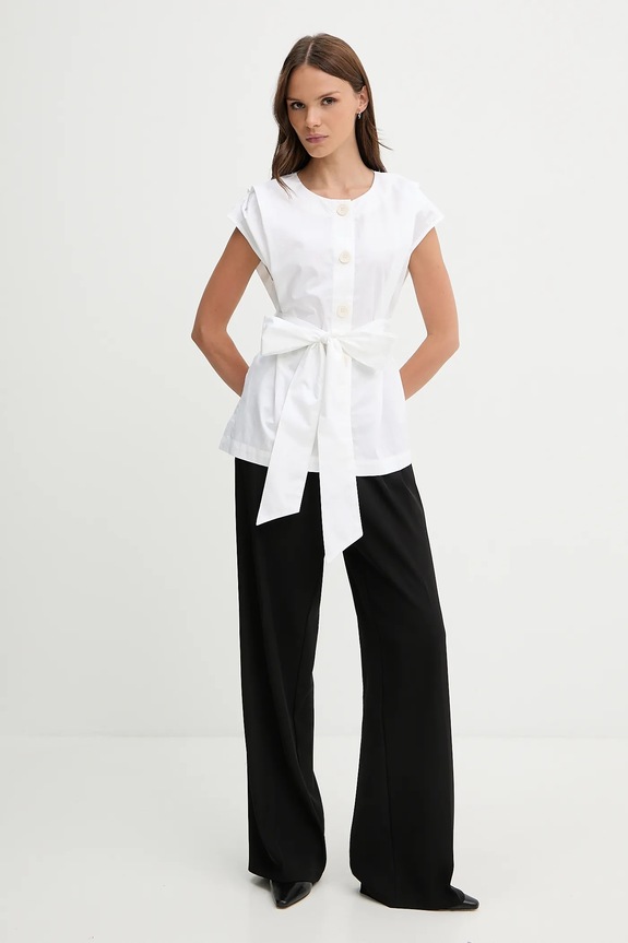 Pedro del Hierro koszula bawełniana 7659077 beżowy SS25