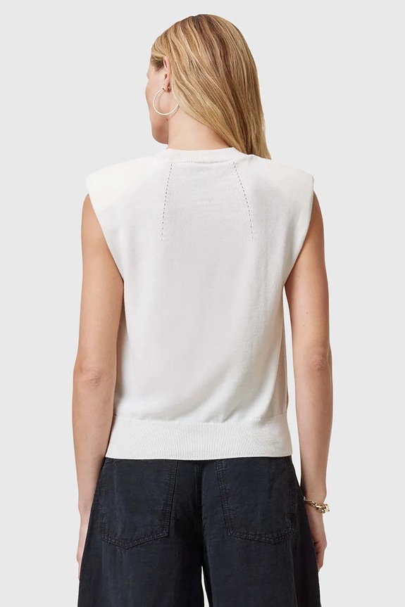 Ruházat AllSaints gyapjú top KAYLA W016KC fehér