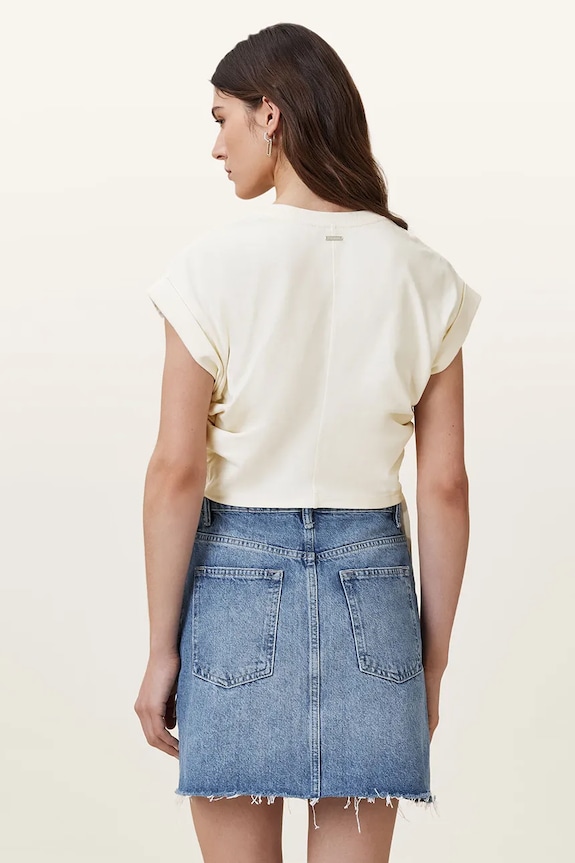 AllSaints blúz női MIRA SATIN fehér W054JC