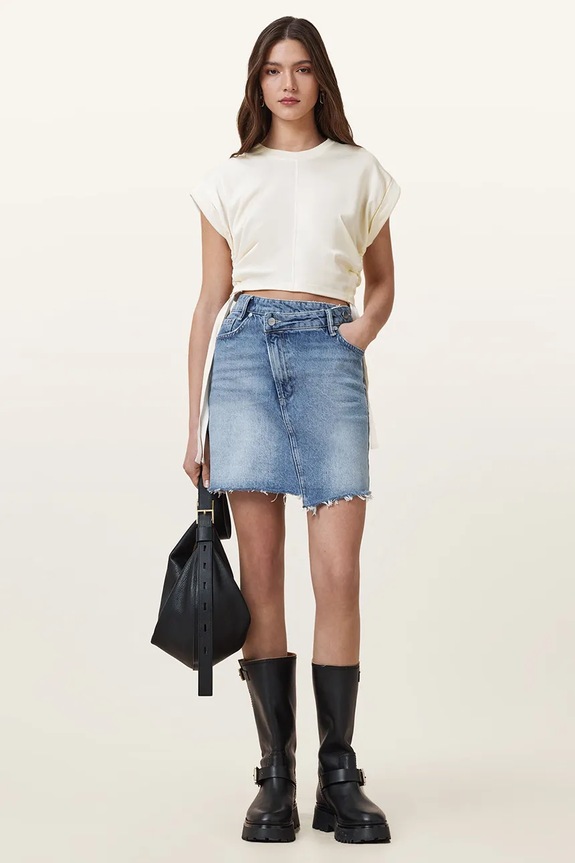 AllSaints blúz női MIRA SATIN W054JC fehér