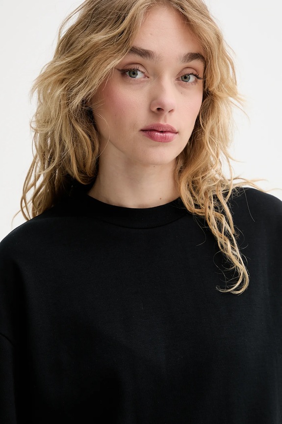 Pamučna majica AllSaints AMELIE crna W195JA
