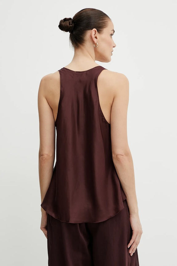 Ρούχα Μεταξωτή μπλούζα Forte Forte 9929.my.top μπορντό